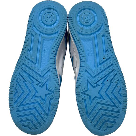 BAPE STA Icon #1 Ladies Sneakers Baby Blue Patent Leather Men\'s Size 8 Skater main image 7